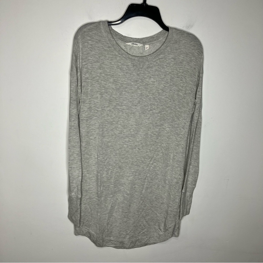 Athleta Recharge sweatshirt dress mini‎ dress gray size XS